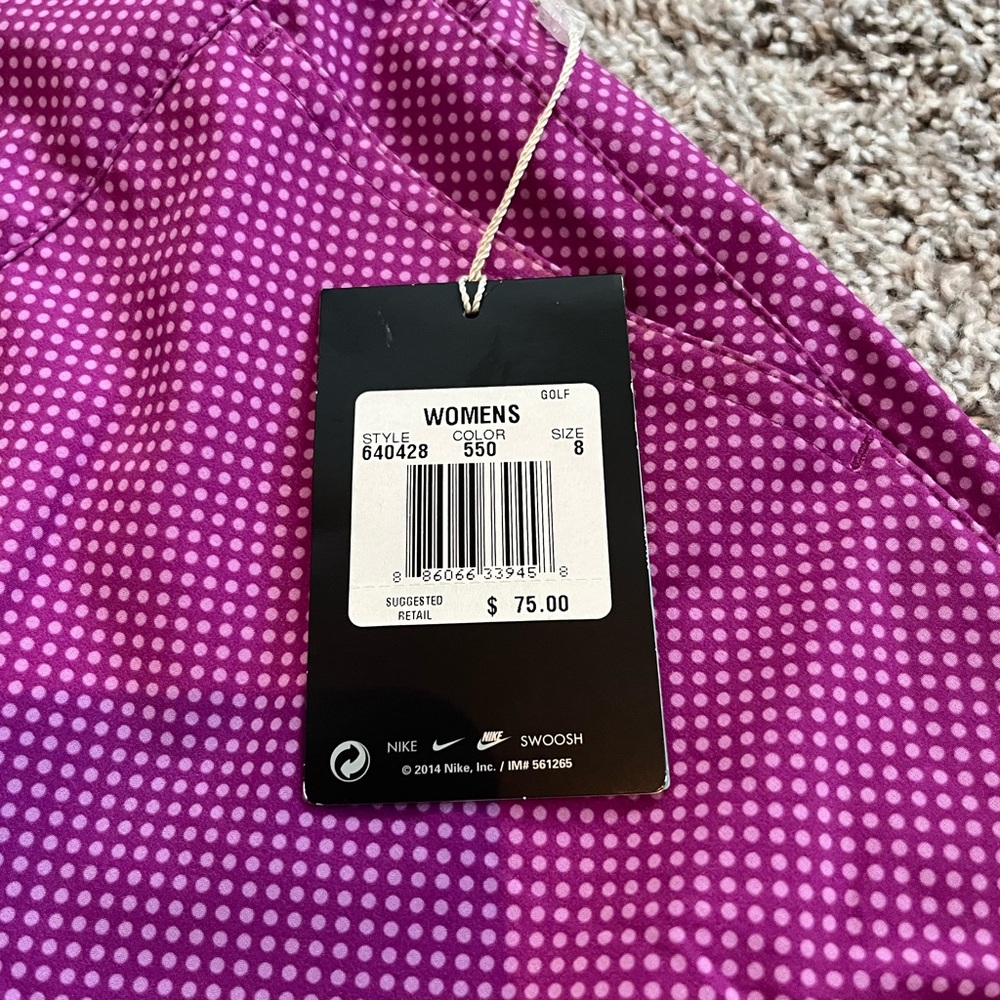 NWT Nike Golf Women’s Shorts- size 8- purple - Picture 6 of 7